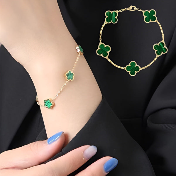 Línea de la Fortuna™ Pulsera Trébol de 4 Hojas 🍀 (1 Und)