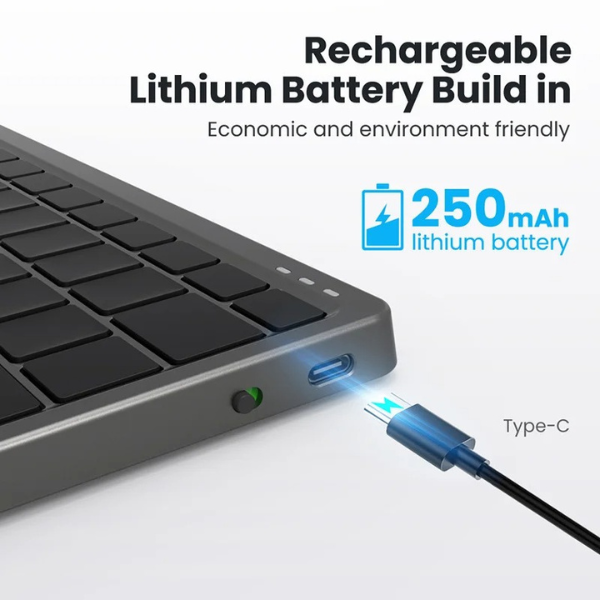 KeyboardPro™ Teclado + Touch Pad + Soporte Conexión Bluetooth 📲