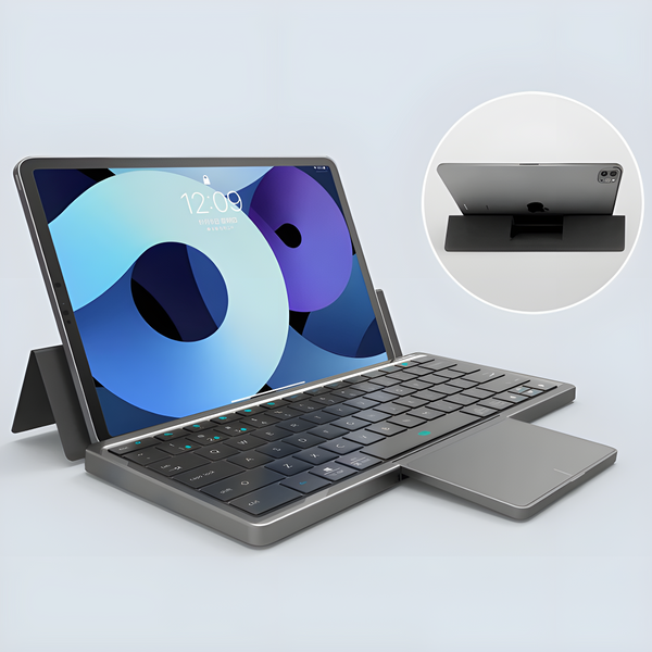 KeyboardPro™ Teclado + Touch Pad + Soporte Conexión Bluetooth 📲