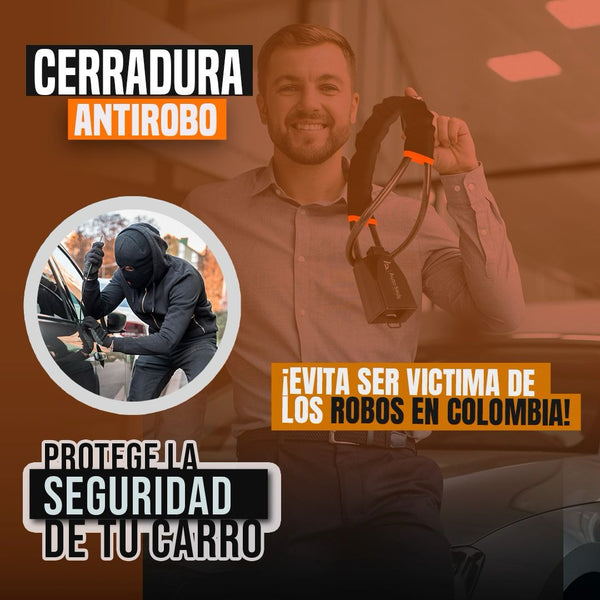 Lock-Car™ Cerradura Antirrobo Para Volante de Carro